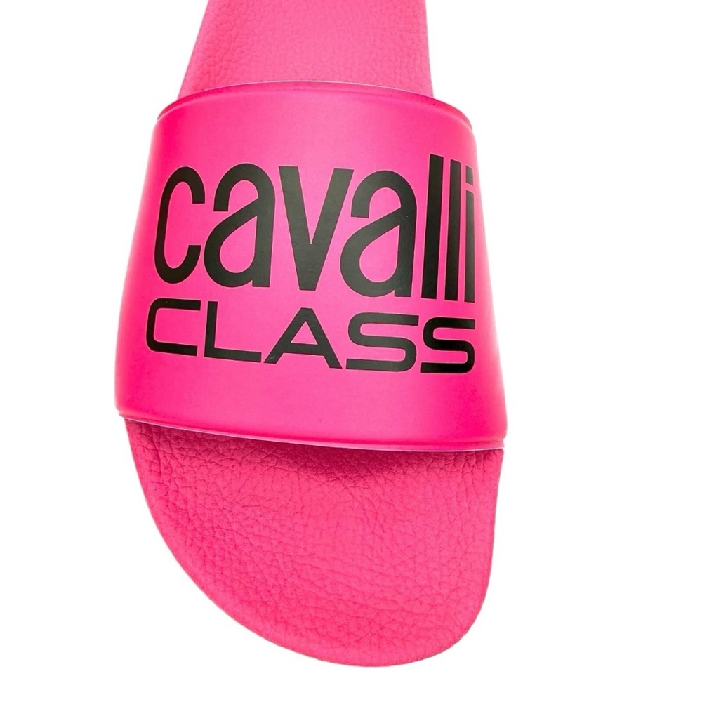 Cavalli Class Bold Pink Comfort Slide Sandals sz 10